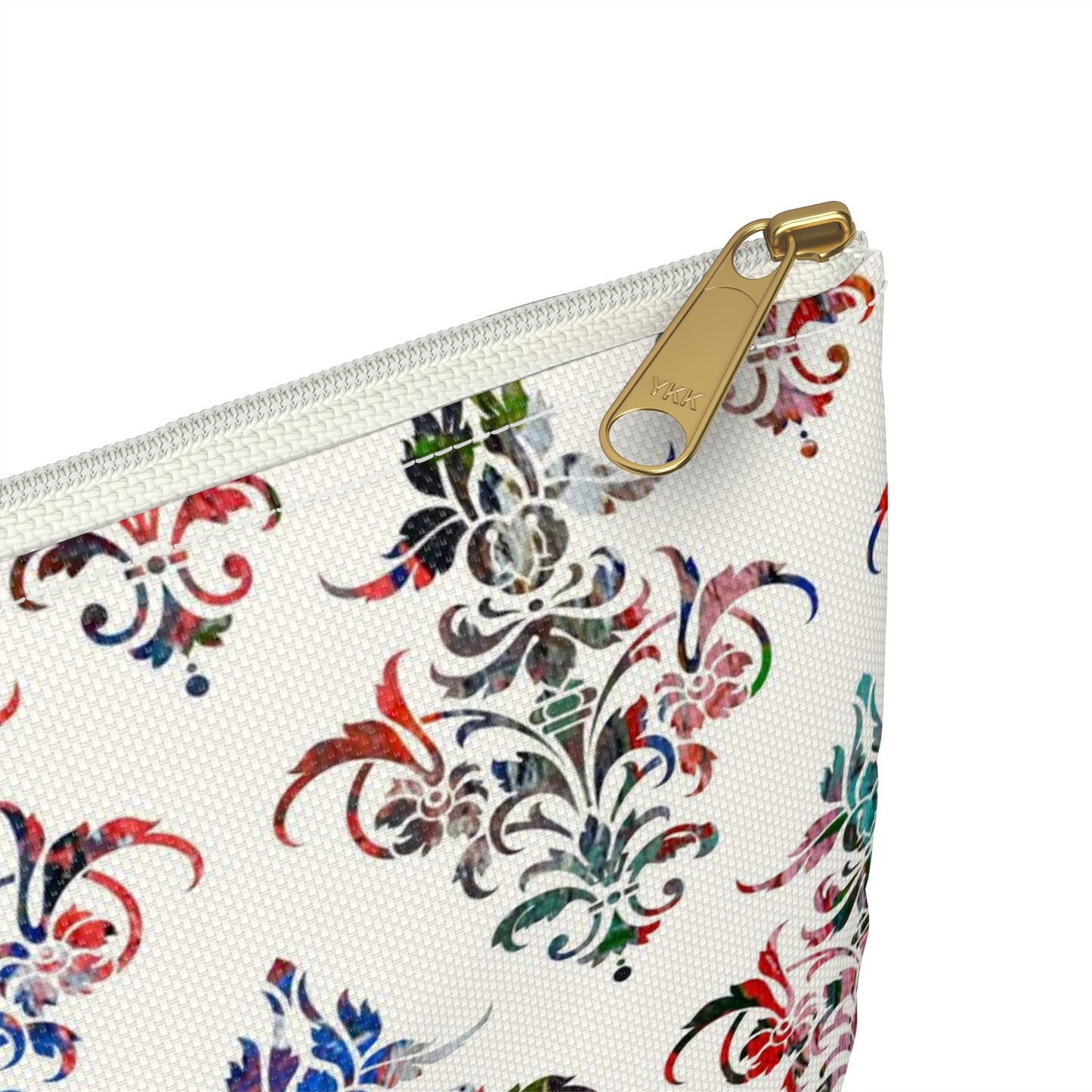 Rainbow Damask - Accessory Pouch / Makeup Case / Travel Pouch / Pencil Case / Art Case