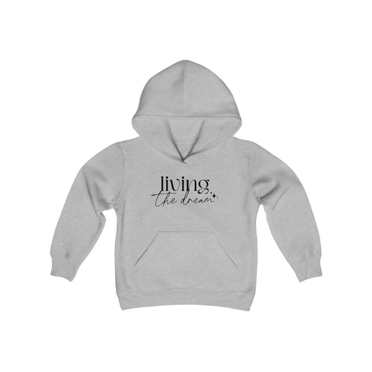 Living the Dream - Self Acceptance - Inspire - Youth Heavy Blend Hooded Sweatshirt