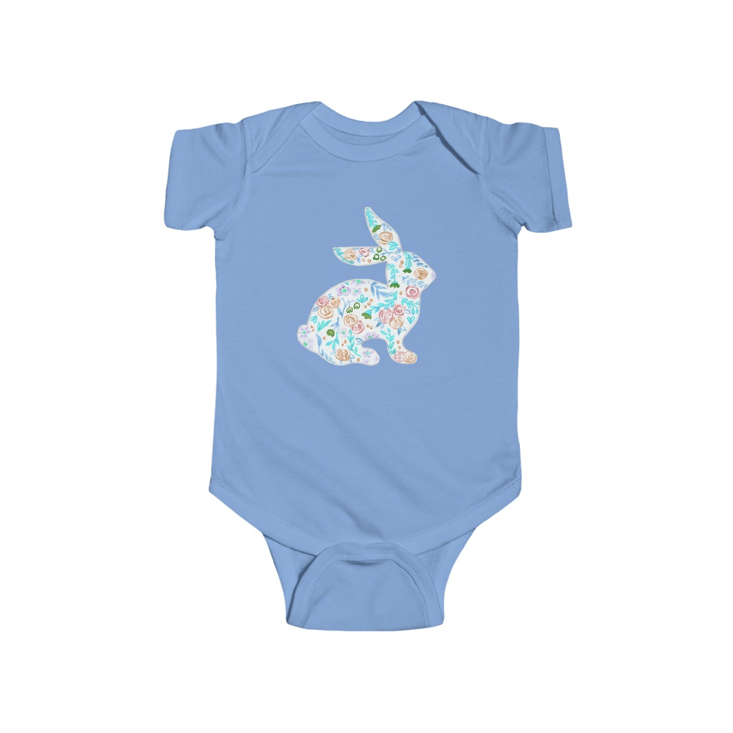 Watercolor Doodle Bunny - Infant Fine Jersey Bodysuit