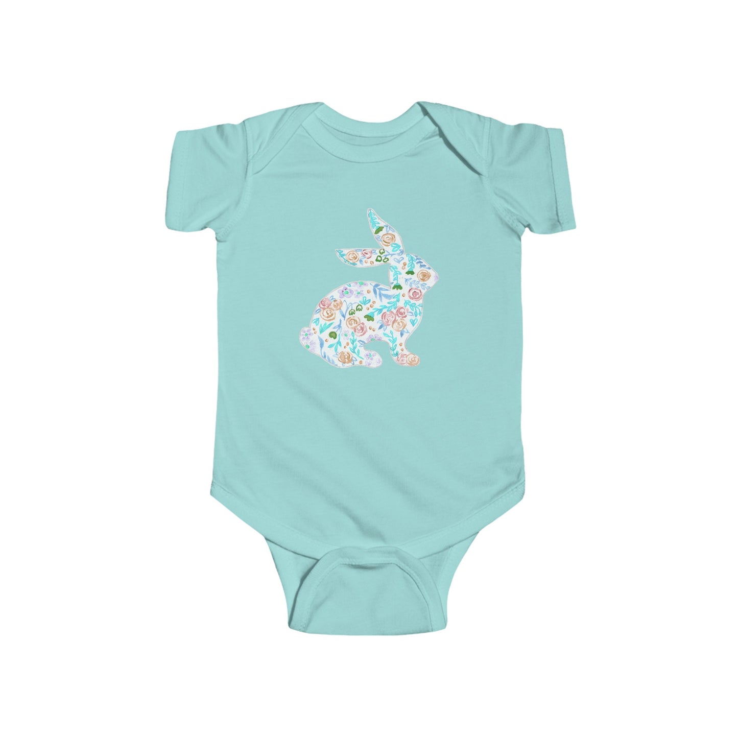 Watercolor Doodle Bunny - Infant Fine Jersey Bodysuit