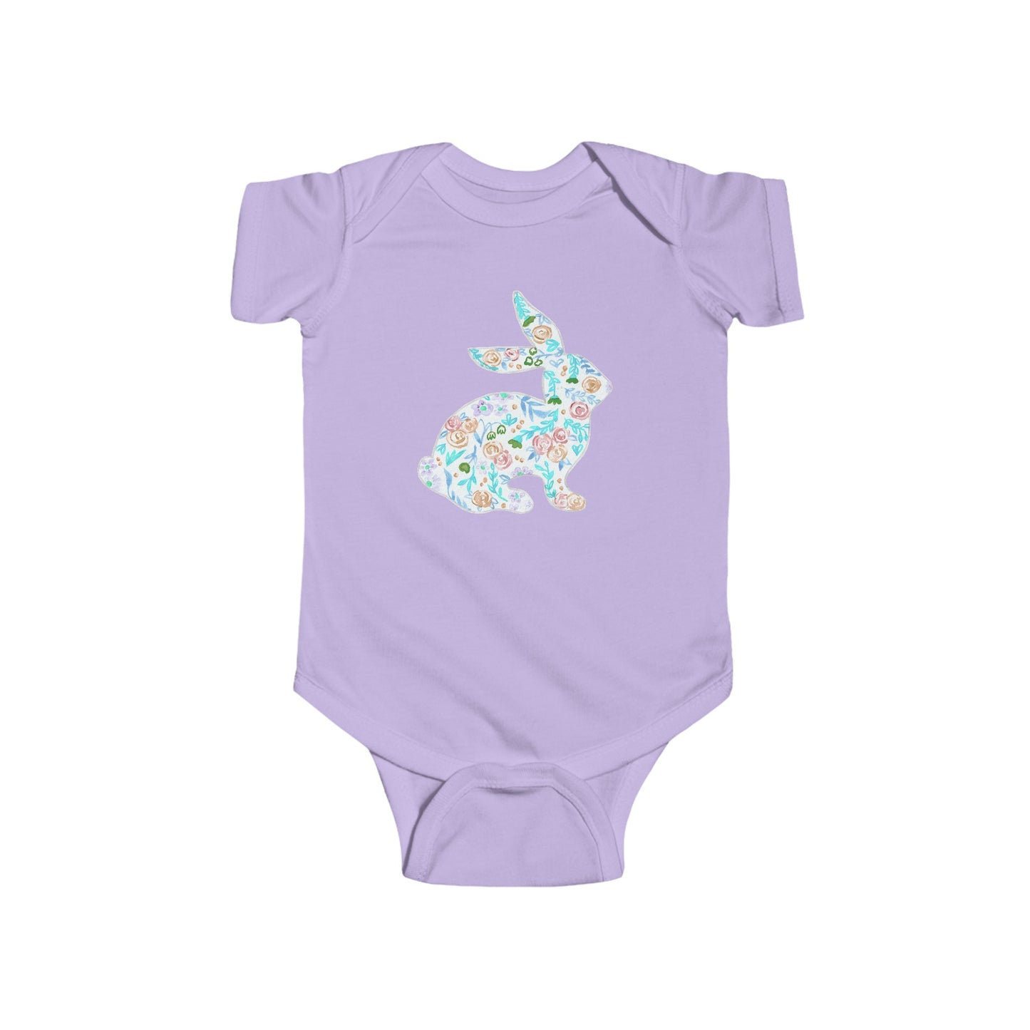 Watercolor Doodle Bunny - Infant Fine Jersey Bodysuit