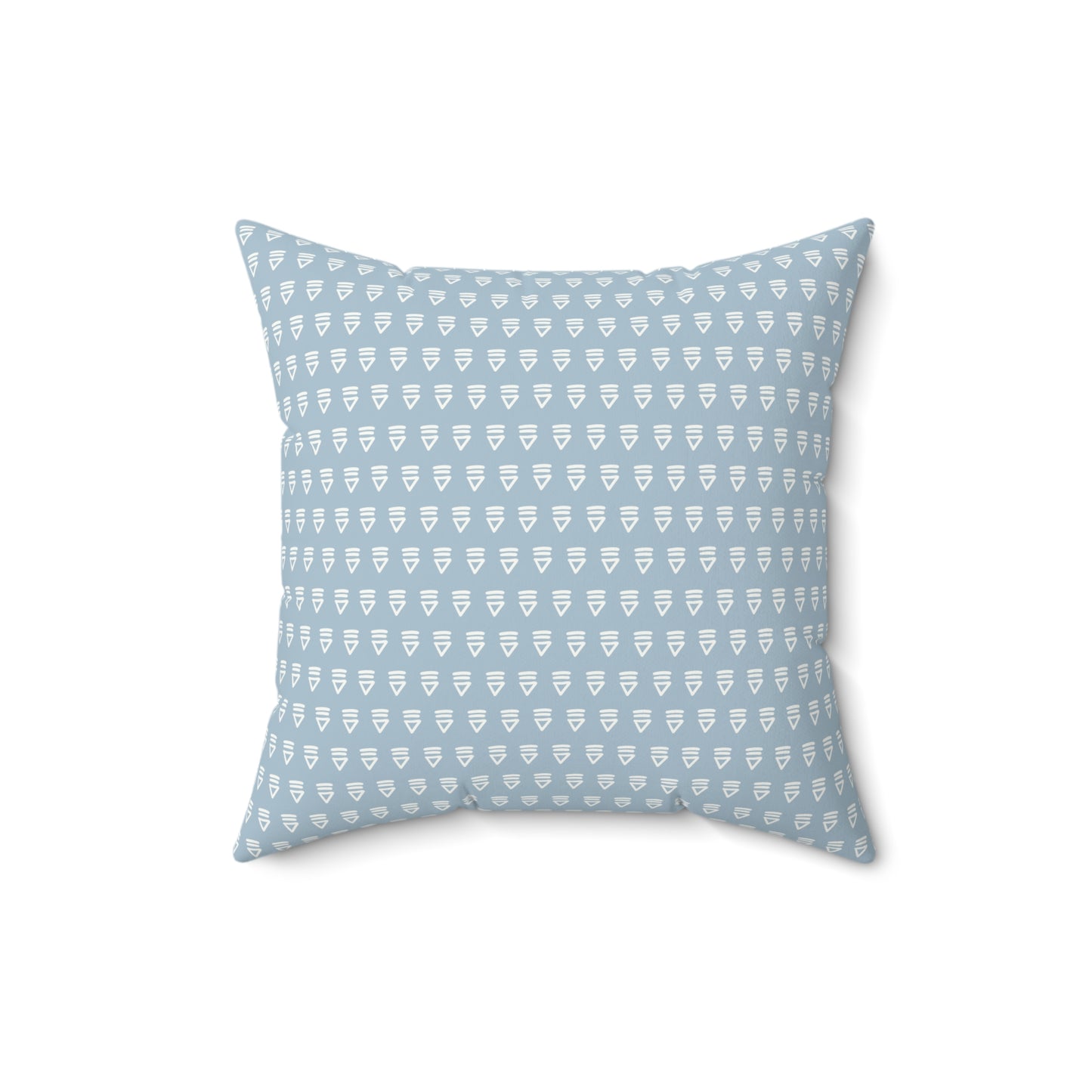 Light Blue Boho Pattern 4 - Faux Suede Square Pillow