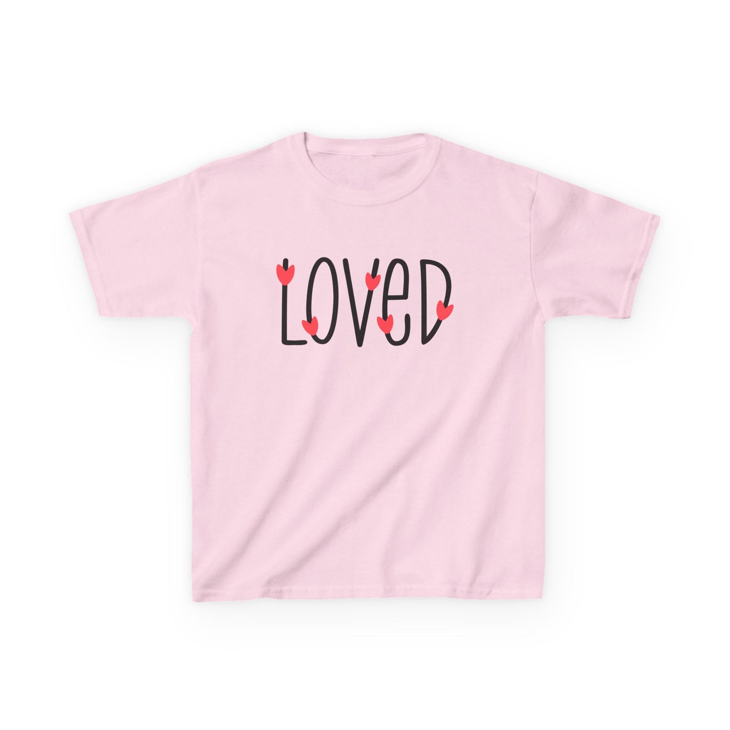 LOVED - Hearts - Kids Heavy Cotton Tee