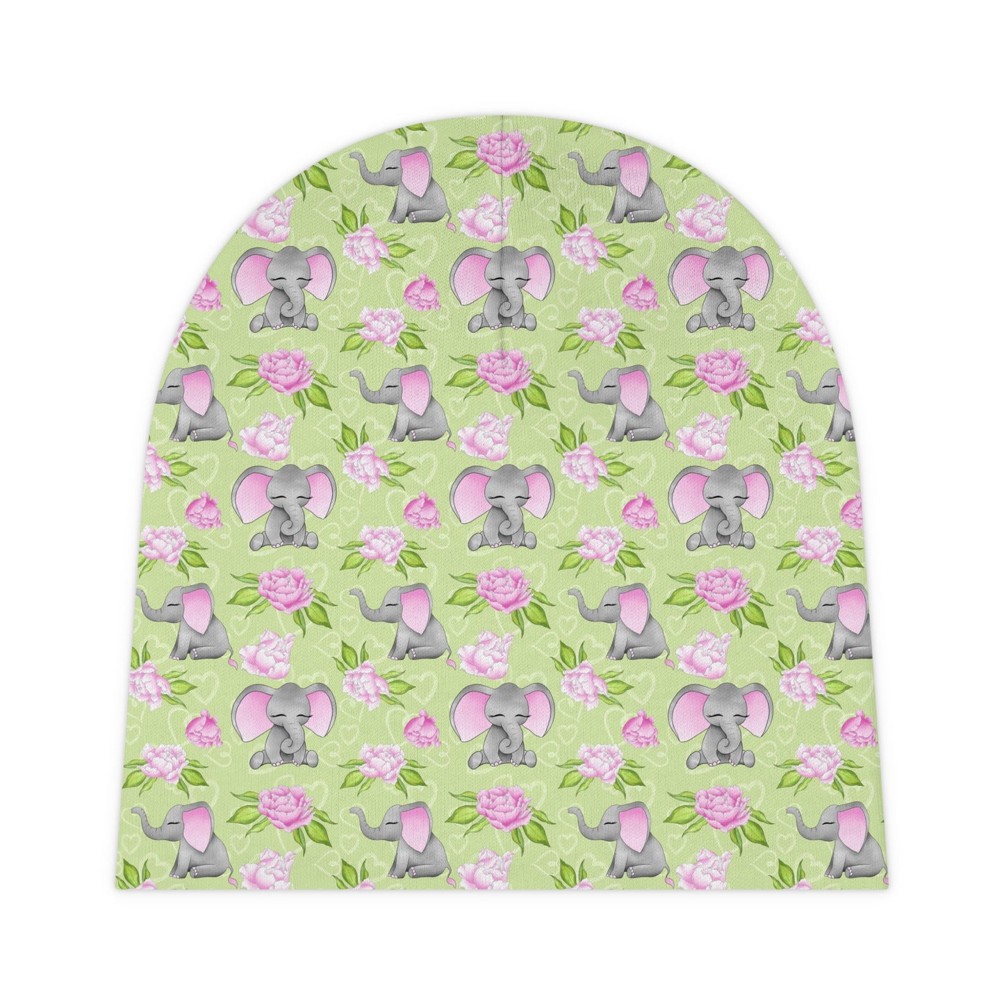 Pink Elephant - Baby Beanie