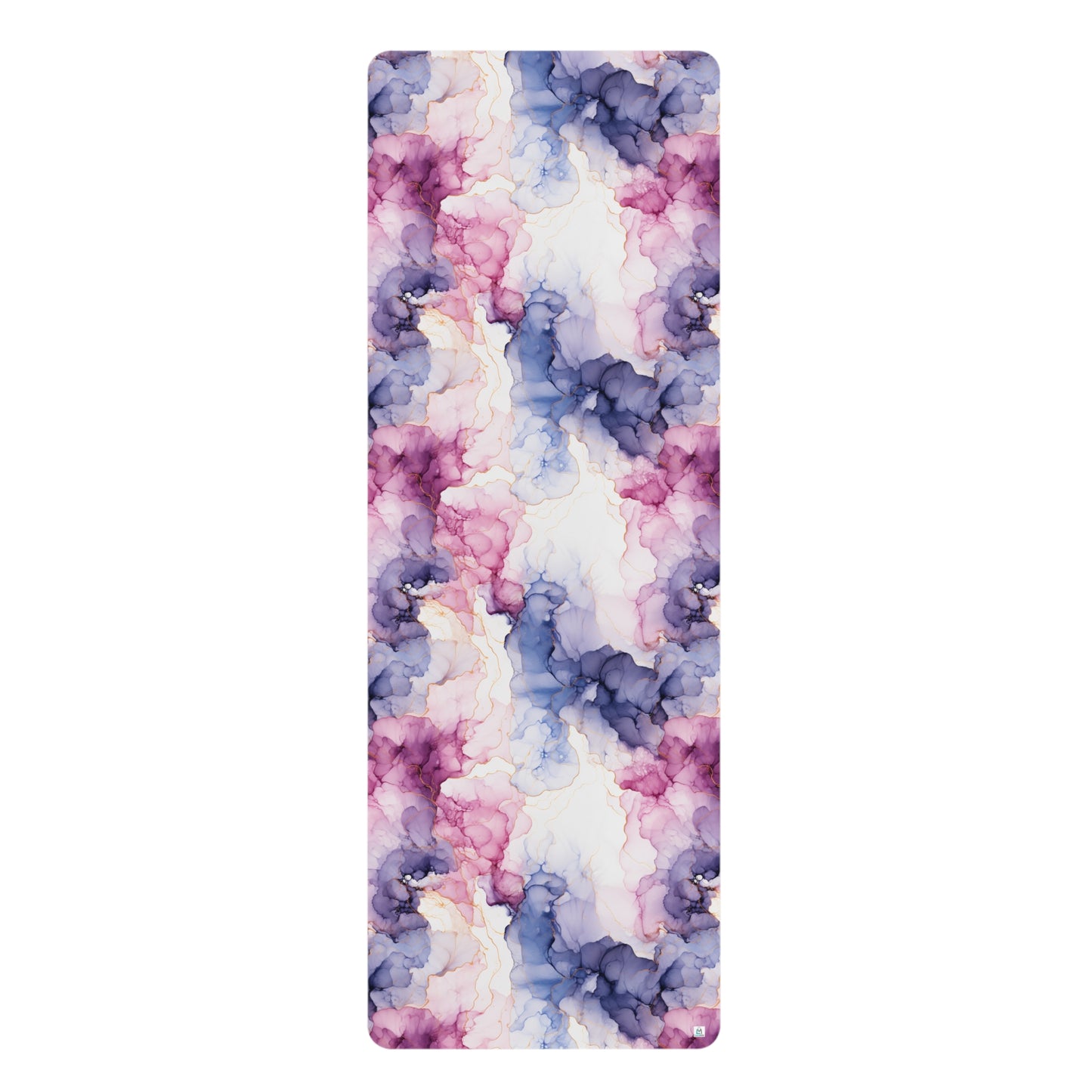 Beautiful Purple Watercolor 10 - Rubber Yoga Mat