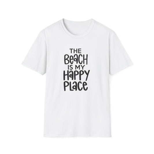 Unisex Softstyle T-Shirt - The Beach is my Happy Place