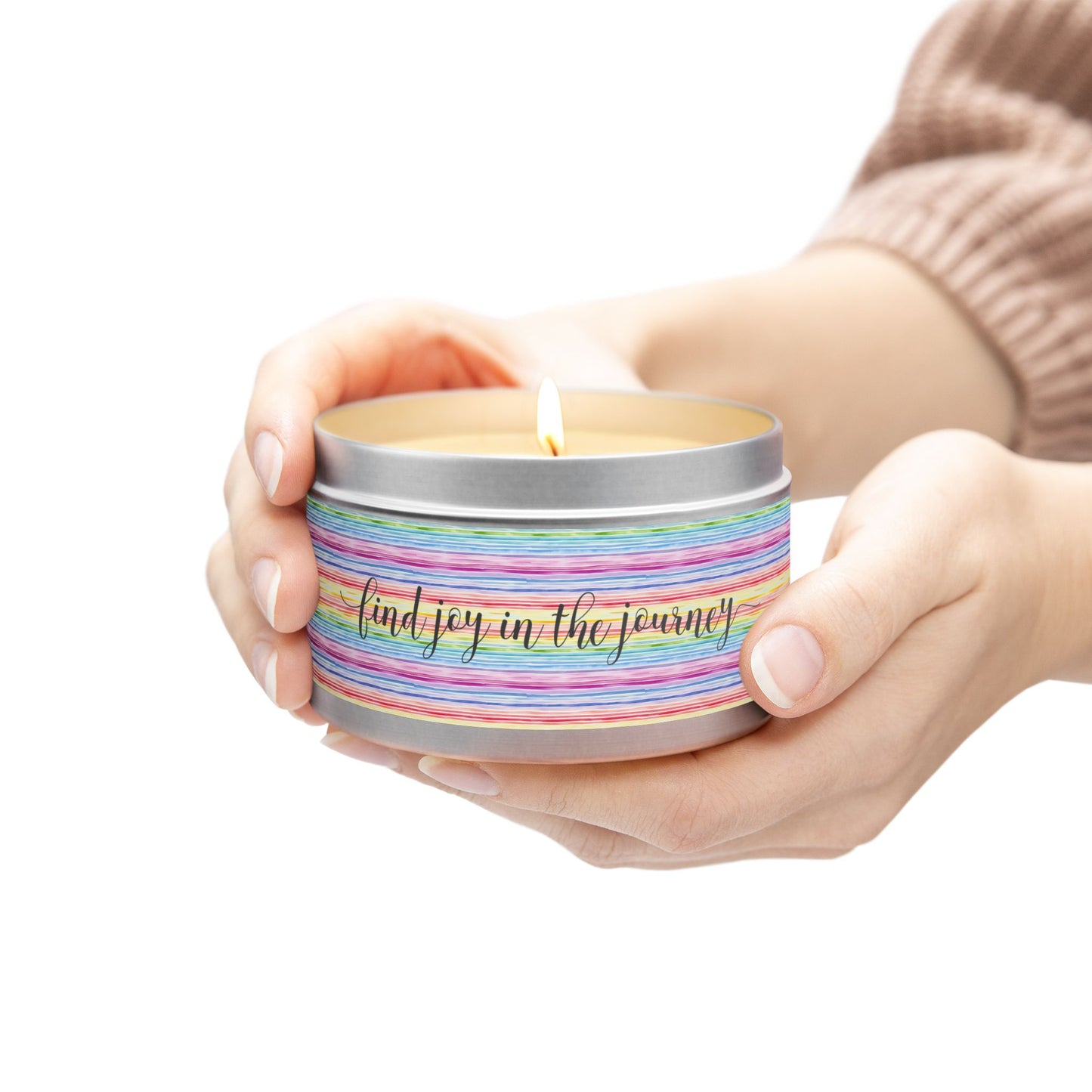 Find Joy in the Journey - Inspirational - Mindfulness & Self-Care - Scented Tin Candle