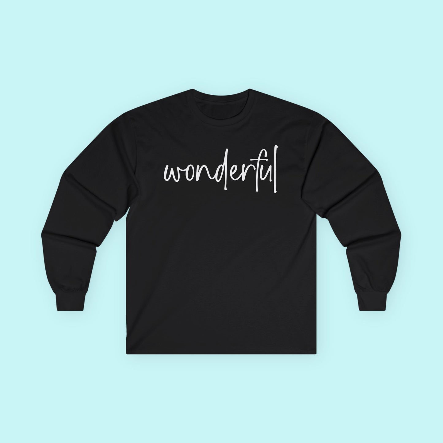 “Wonderful” Self-Love T-Shirt - Celebrate Who You Are Long Sleeve Tee