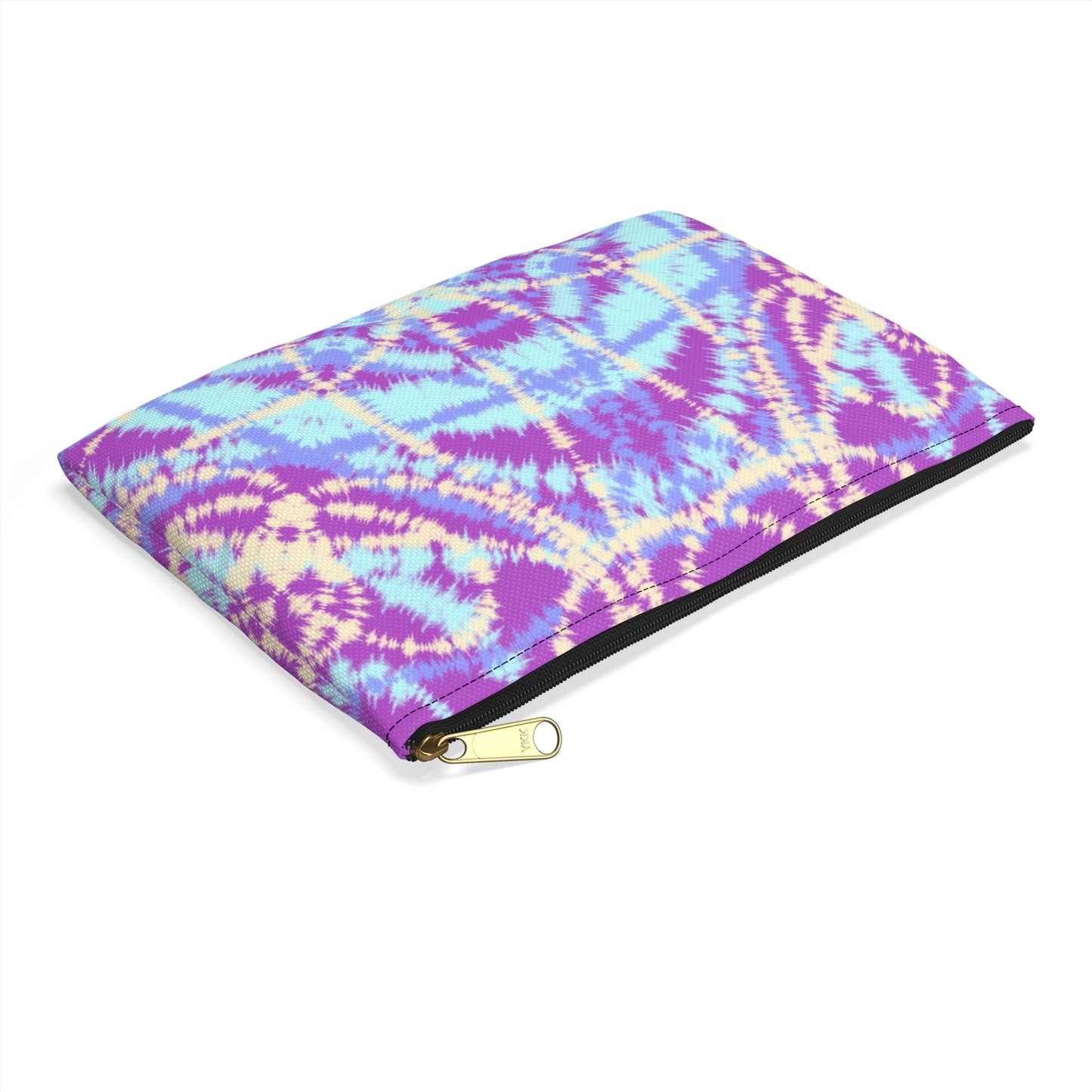 Blue and Purple Tie Dye-  Accessory Pouch / Makeup Case / Travel Pouch / Pencil Case / Art Case