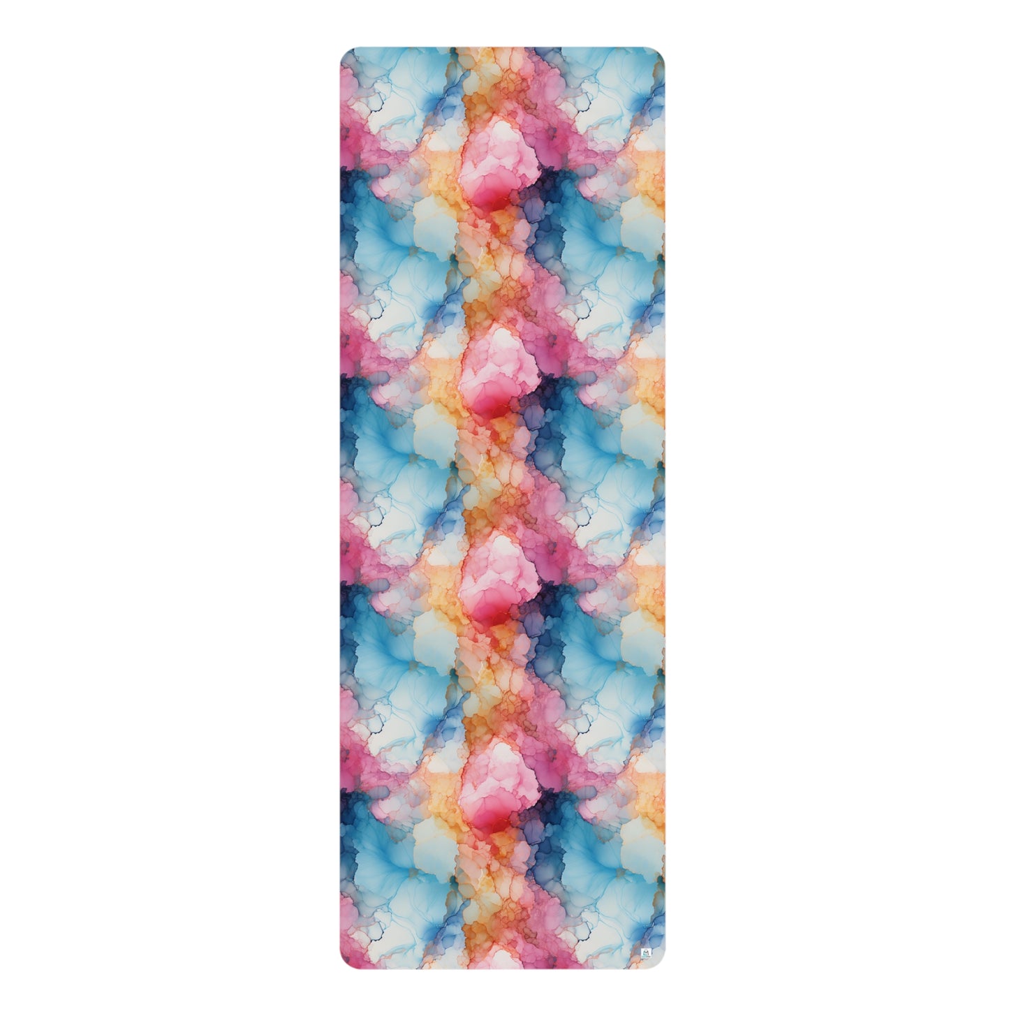 Beautiful Multi Watercolor 2 - Abstract Rainbow - Rubber Yoga Mat