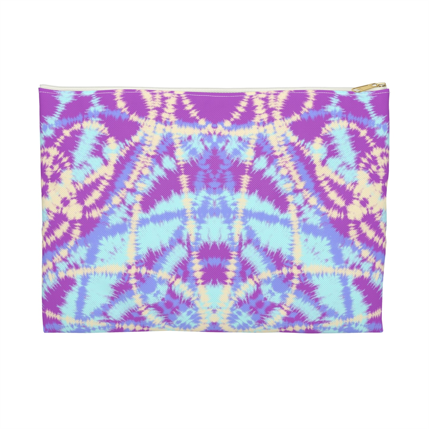 Blue and Purple Tie Dye-  Accessory Pouch / Makeup Case / Travel Pouch / Pencil Case / Art Case