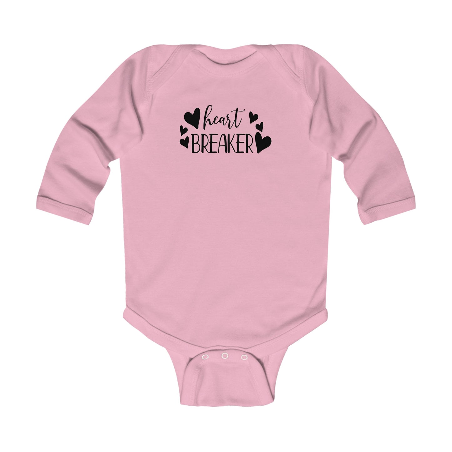 Heart Breaker - Hearts - Infant Long Sleeve Bodysuit