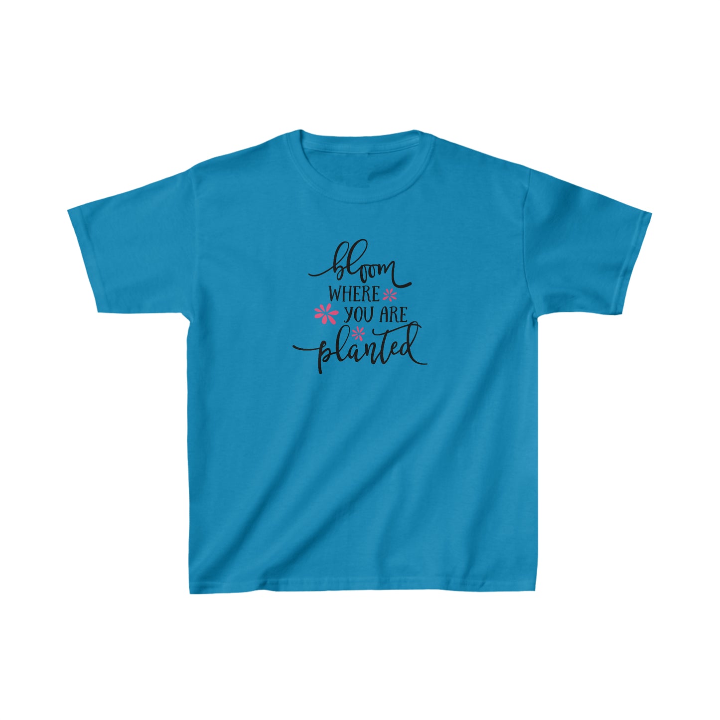 Bloom where you are planted - Kids Heavy Cotton Tee