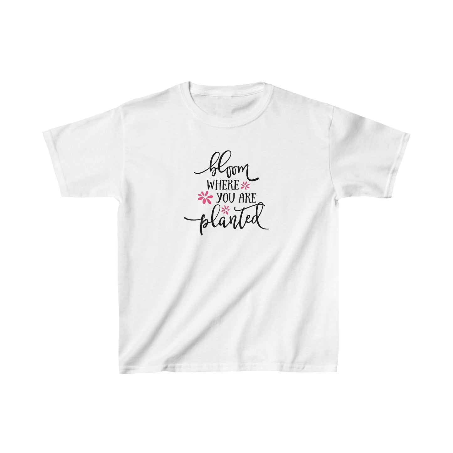 Bloom where you are planted - Kids Heavy Cotton Tee