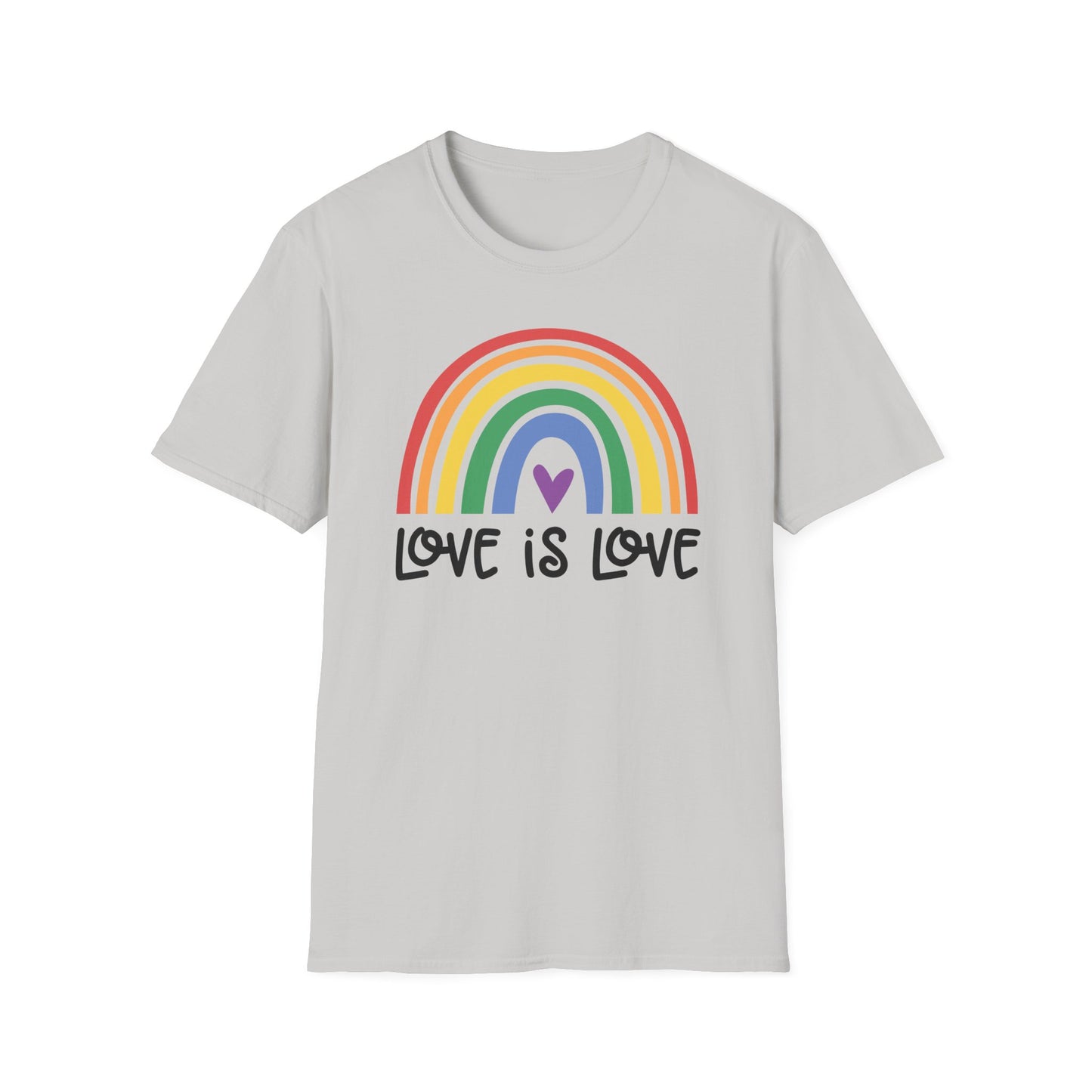 Love is Love - LGBT - Pride - Rainbow - Unisex Softstyle T-Shirt