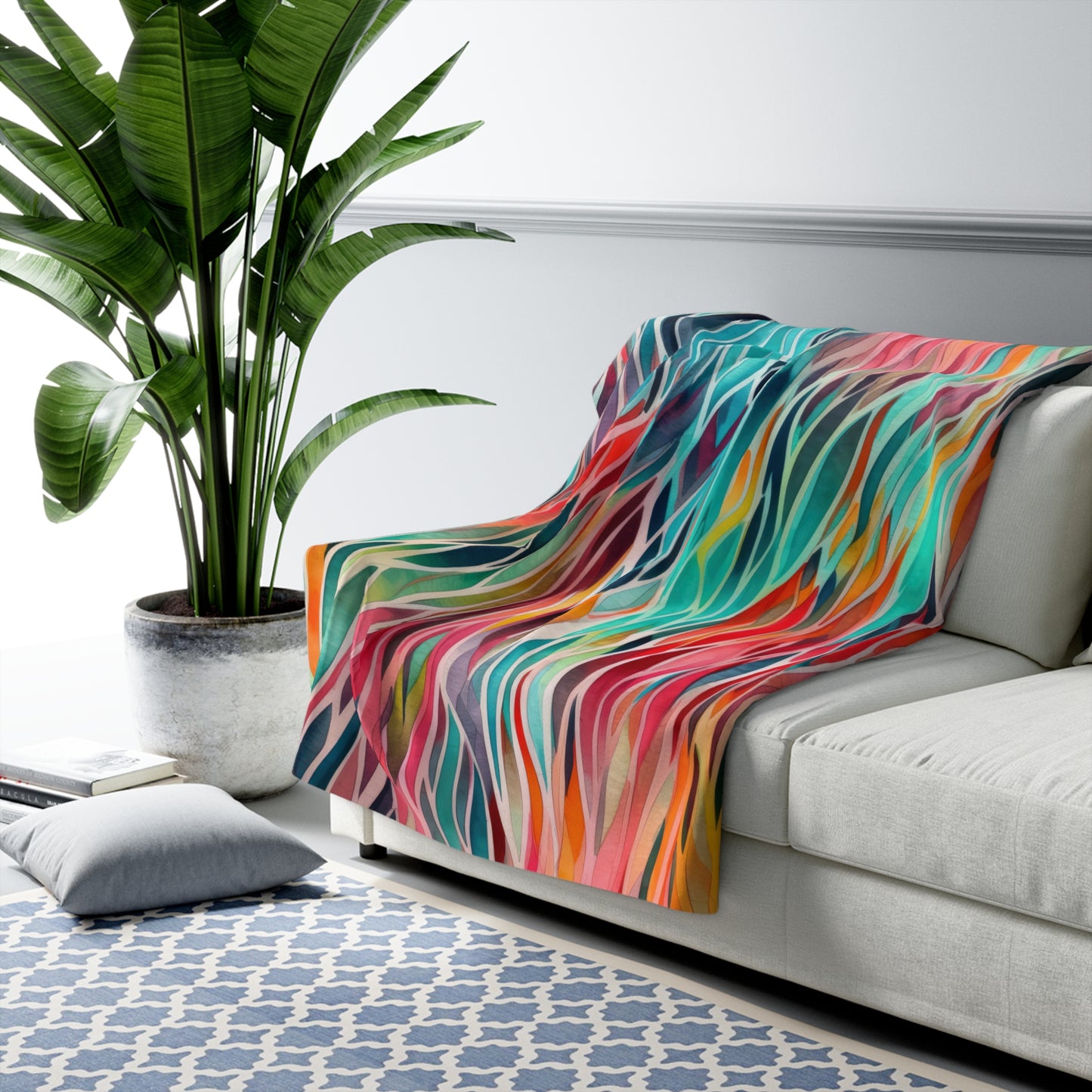 Beautiful, Cozy, Soft - Amazing Watercolor Abstract 3.6 - Sherpa Fleece Blanket