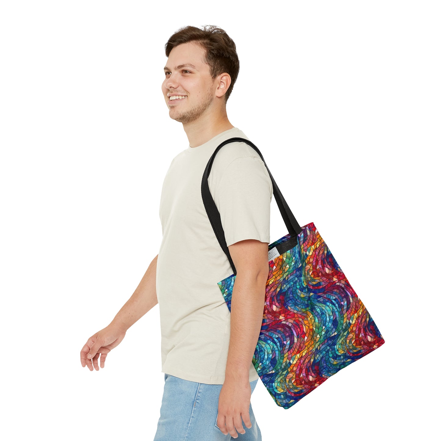 Beautiful and Vibrant - Gemstone Swirl Mosaic 17 - Useful, Multipurpose Bag -Tote Bag (AOP)