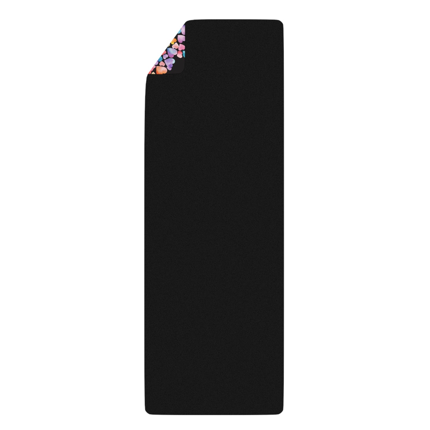 Hearts of Hearts - Watercolor - Rainbow - Rubber Yoga Mat