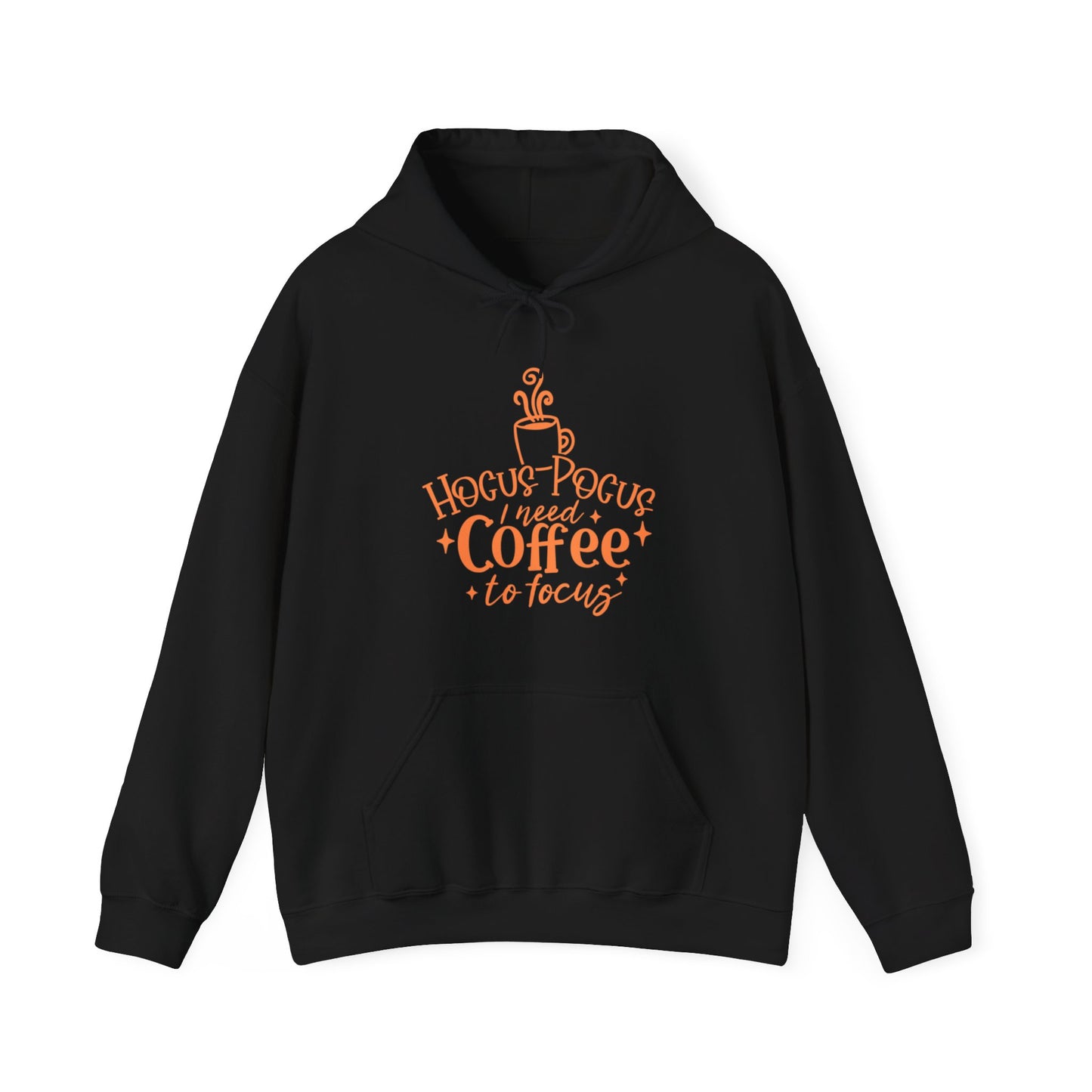 Halloween - Hocus Pocus I Need Coffee to Focus - Unisex Heavy Blend Hooded Sweatshirt