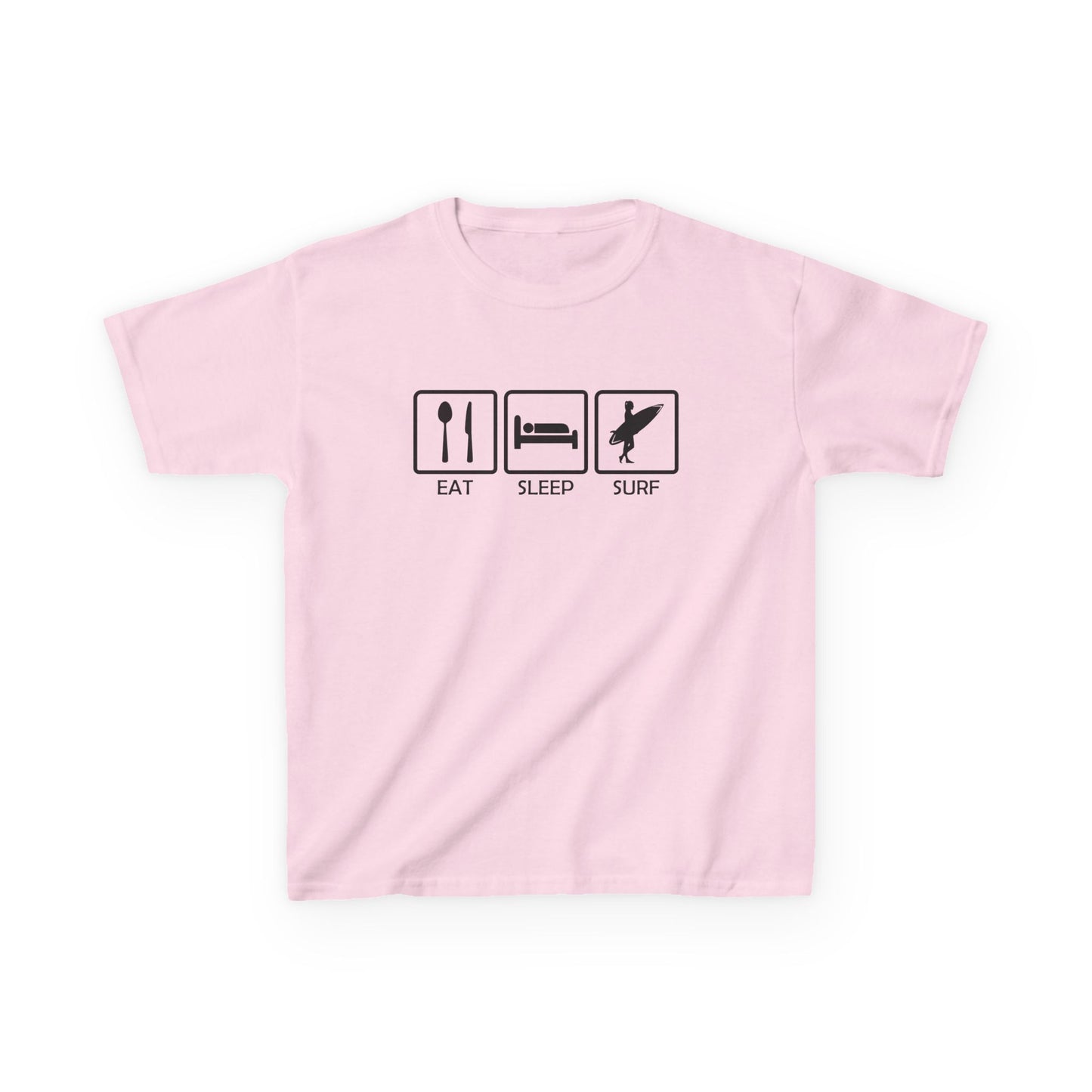 Eat, Sleep, Surf - Kids Heavy Cotton Tee