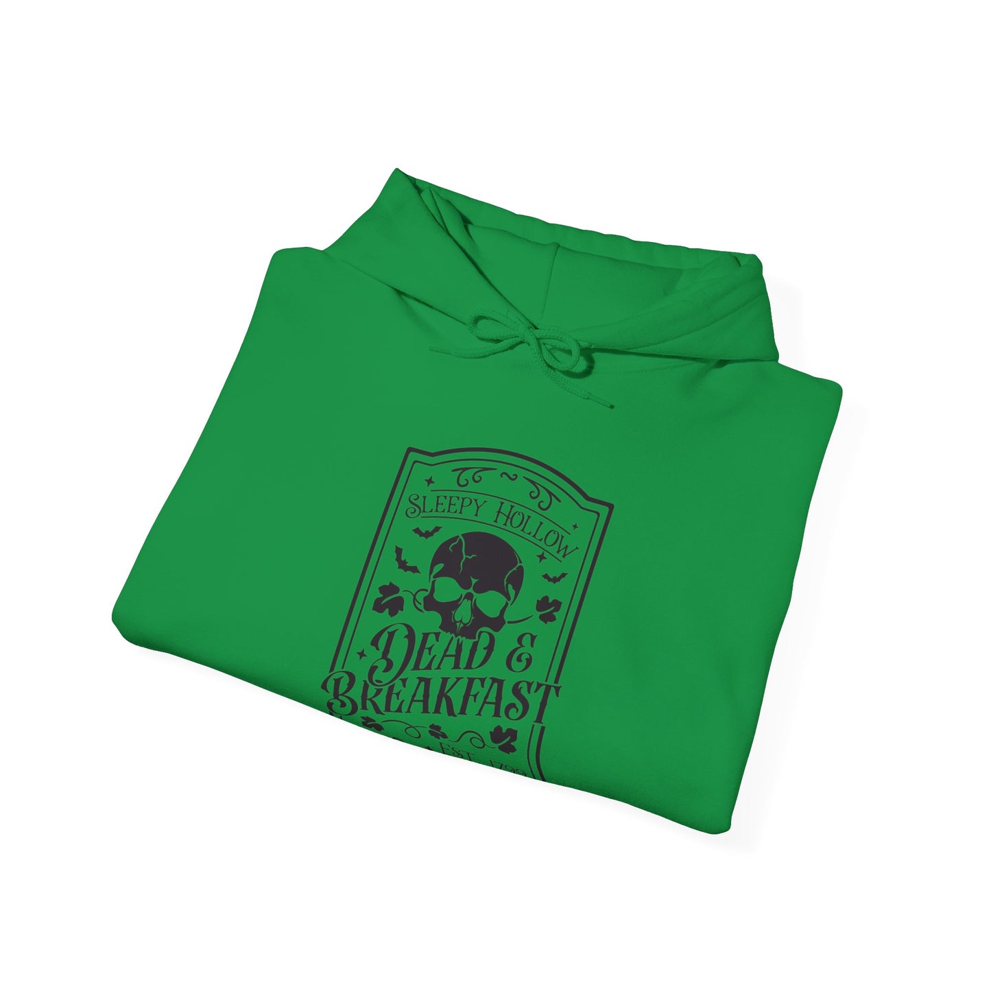 Halloween - Sleepy Hollow Dead & Breakfast Est 1799 - Skull - Trick or Treat - Vintage - Unisex Heavy Blend™ Hooded Sweatshirt