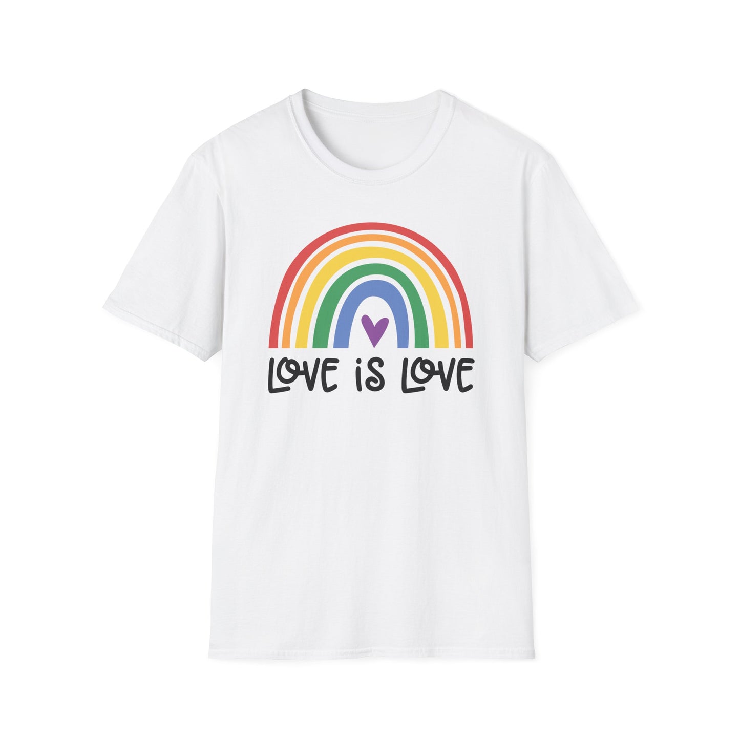 Love is Love - LGBT - Pride - Rainbow - Unisex Softstyle T-Shirt