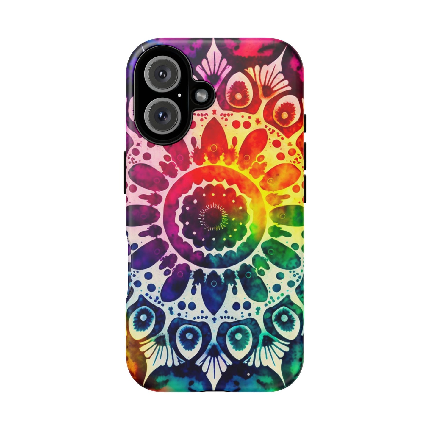 iPhone 16 and iPhone 15 Series - Rainbow Tie Dye - Tough Phone Cases