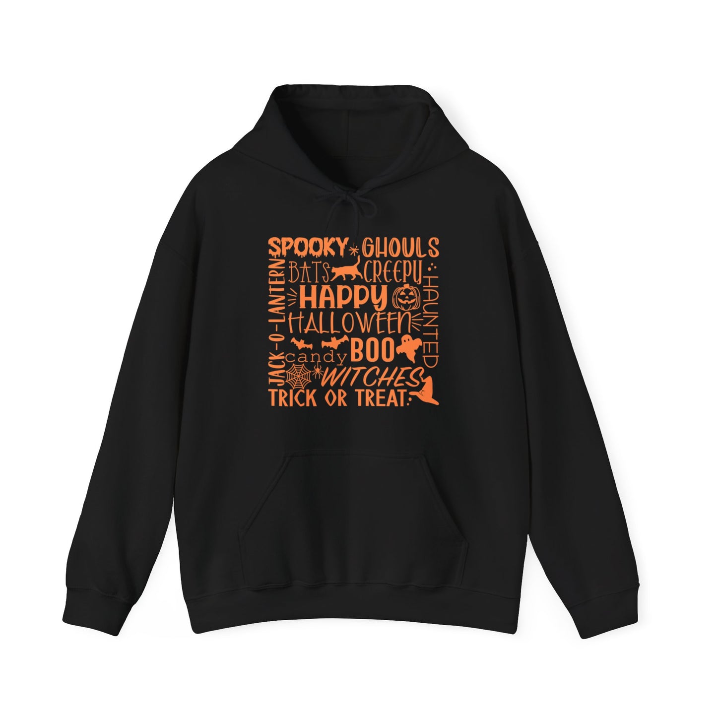 Halloween - Trick or Treat - Boo - Ghost - Pumpkin - Candy - Unisex Heavy Blend Hooded Sweatshirt