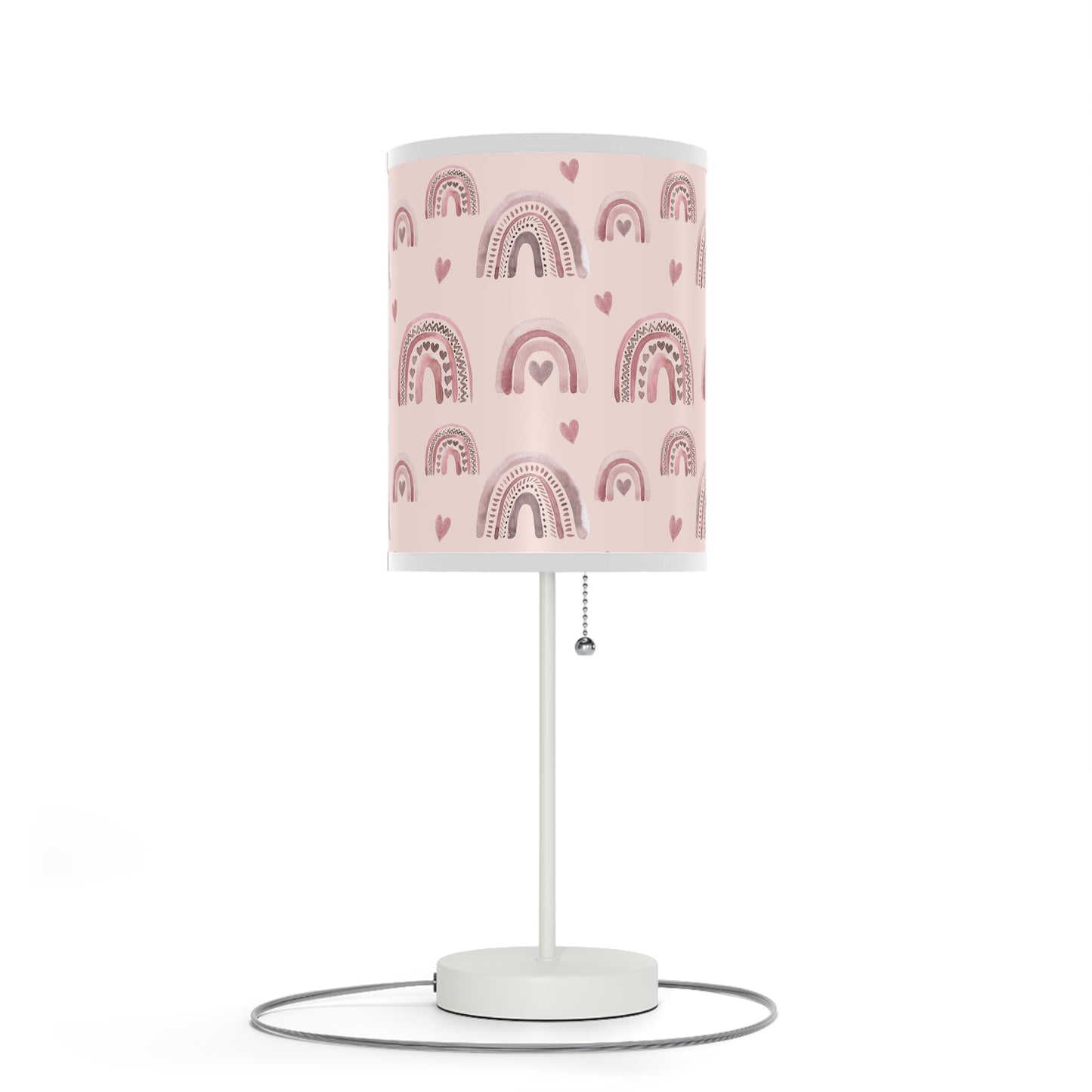 Pink Boho Rainbow Pattern 2 - Lamp on a Stand, US|CA plug