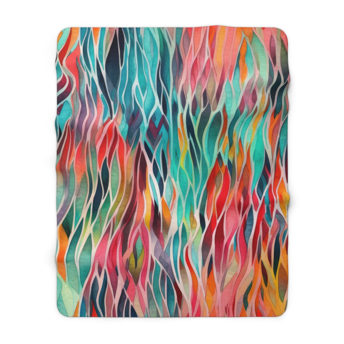 Beautiful, Cozy, Soft - Amazing Watercolor Abstract 3.6 - Sherpa Fleece Blanket