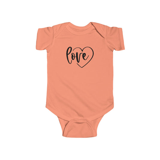 Love Heart - Infant Fine Jersey Bodysuit