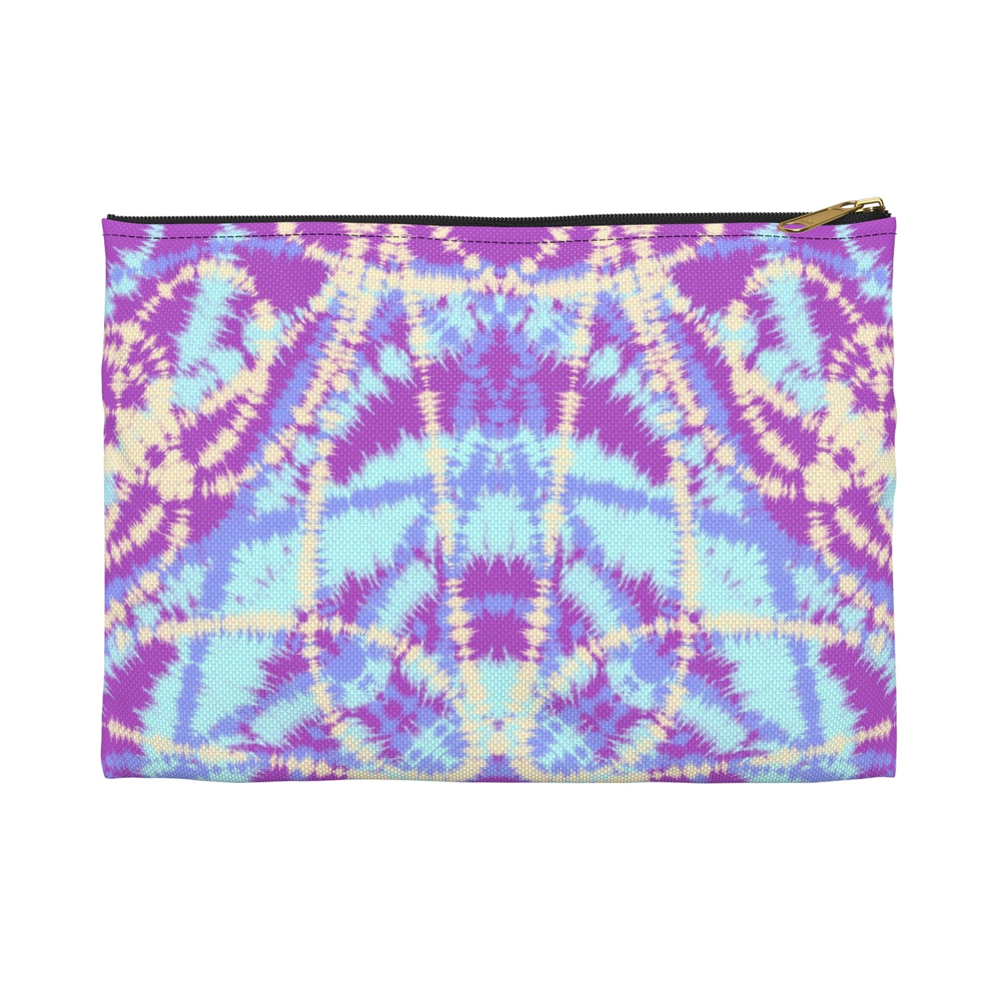 Blue and Purple Tie Dye-  Accessory Pouch / Makeup Case / Travel Pouch / Pencil Case / Art Case