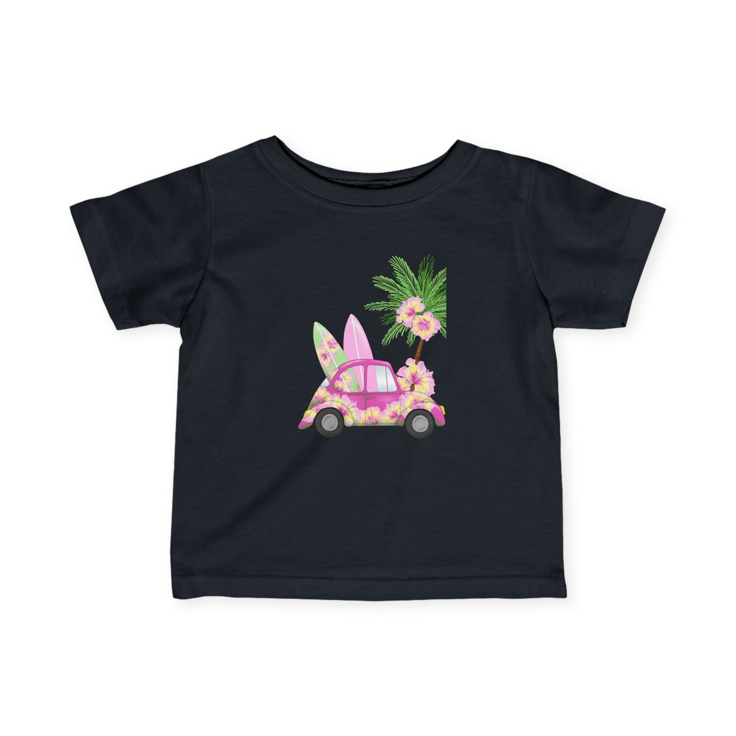 Surf's Up Pink - Infant Fine Jersey Tee