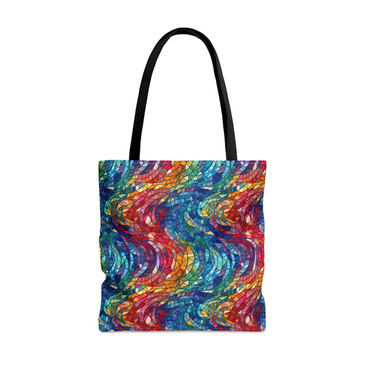 Beautiful and Vibrant - Gemstone Swirl Mosaic 17 - Useful, Multipurpose Bag -Tote Bag (AOP)