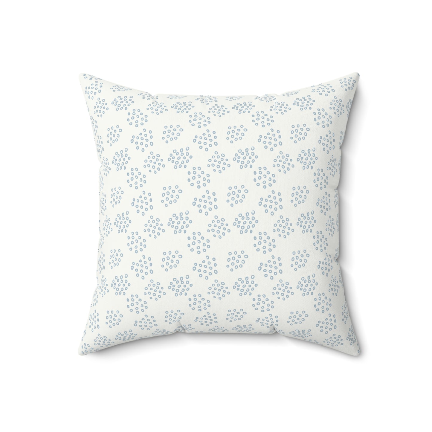 Light Blue Boho Pattern 11 - Faux Suede Square Pillow
