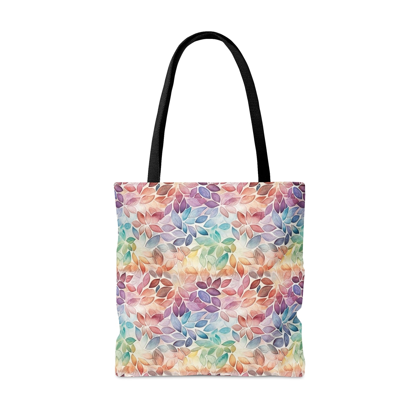 Beautiful and Unique - Watercolor Multicolor Dalia Leaves 8 - Useful, Multipurpose Bag -Tote Bag (AOP)