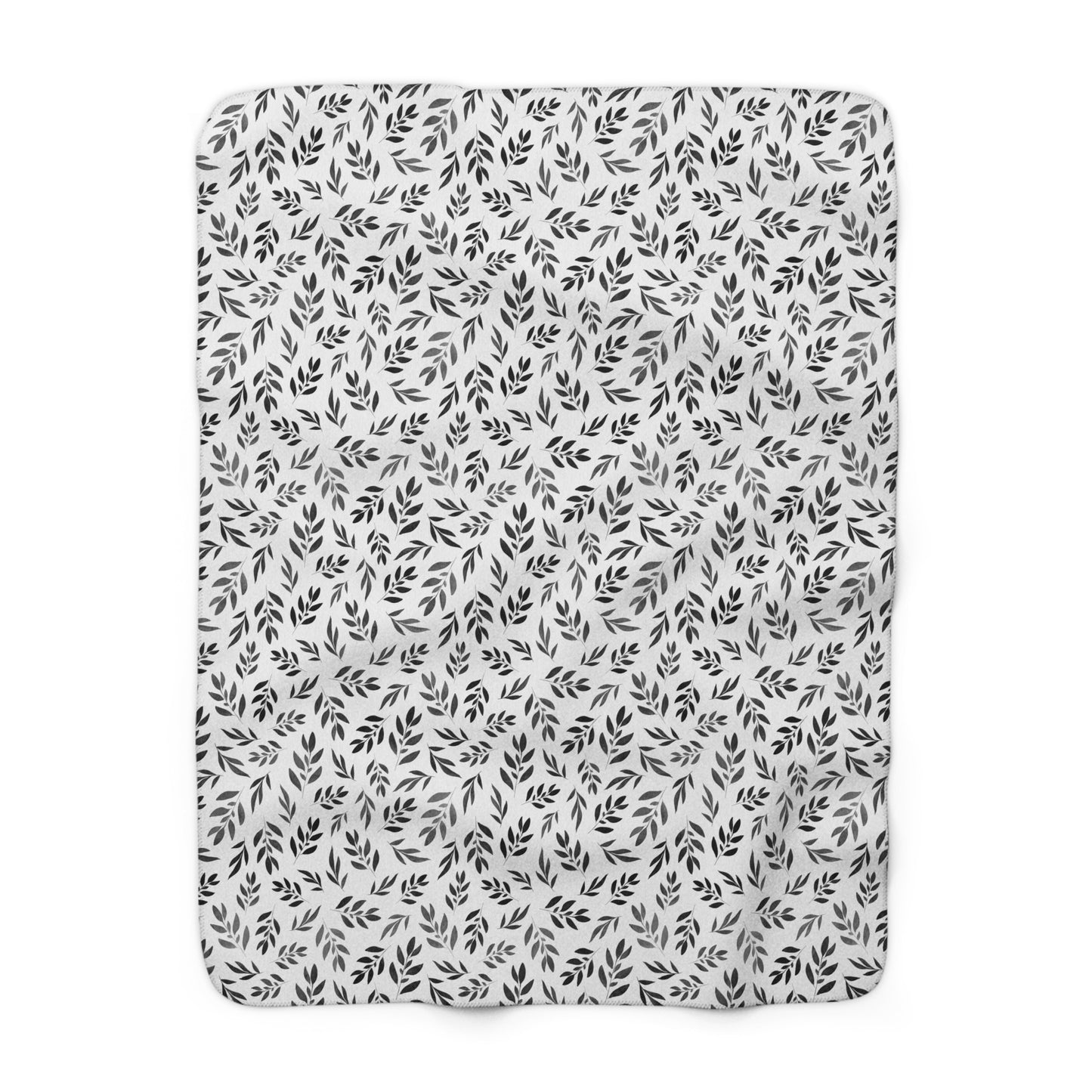 Black Watercolor 1 - Sherpa Fleece Blanket