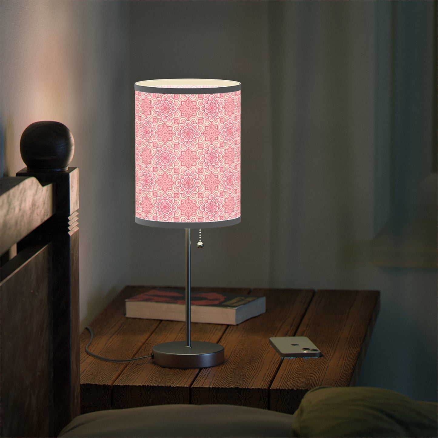 Pink Mandalas - Lamp on a Stand, US|CA plug