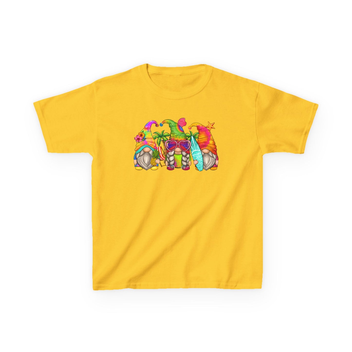 Summer Gnomes - Kids Heavy Cotton Tee