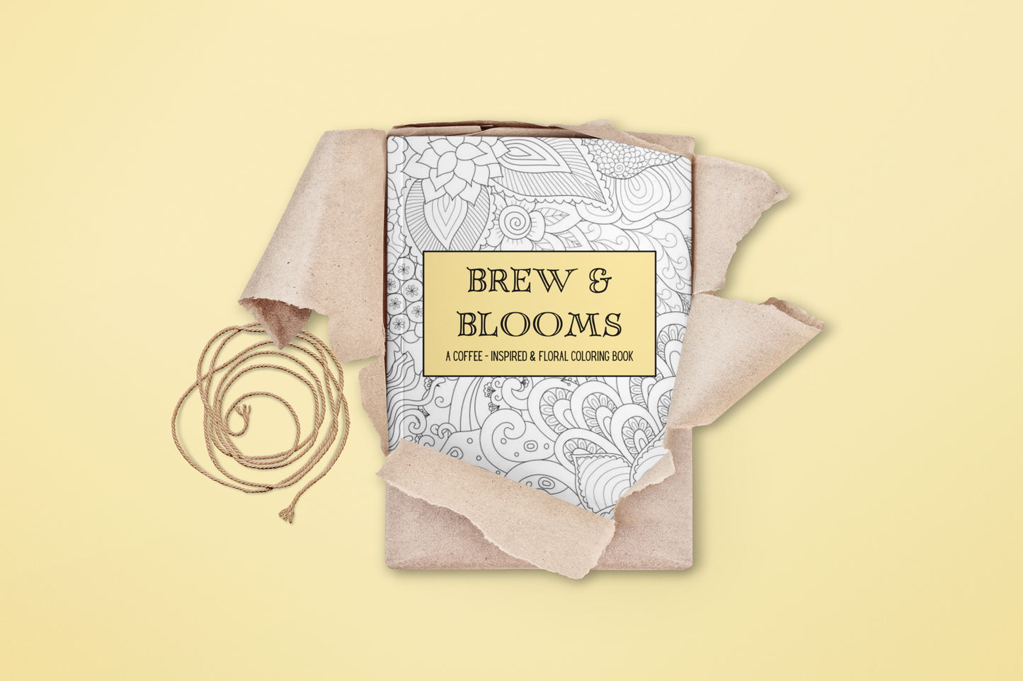 Brew & Blooms - A Coffee-Inspired & Floral Coloring Book - Paperback