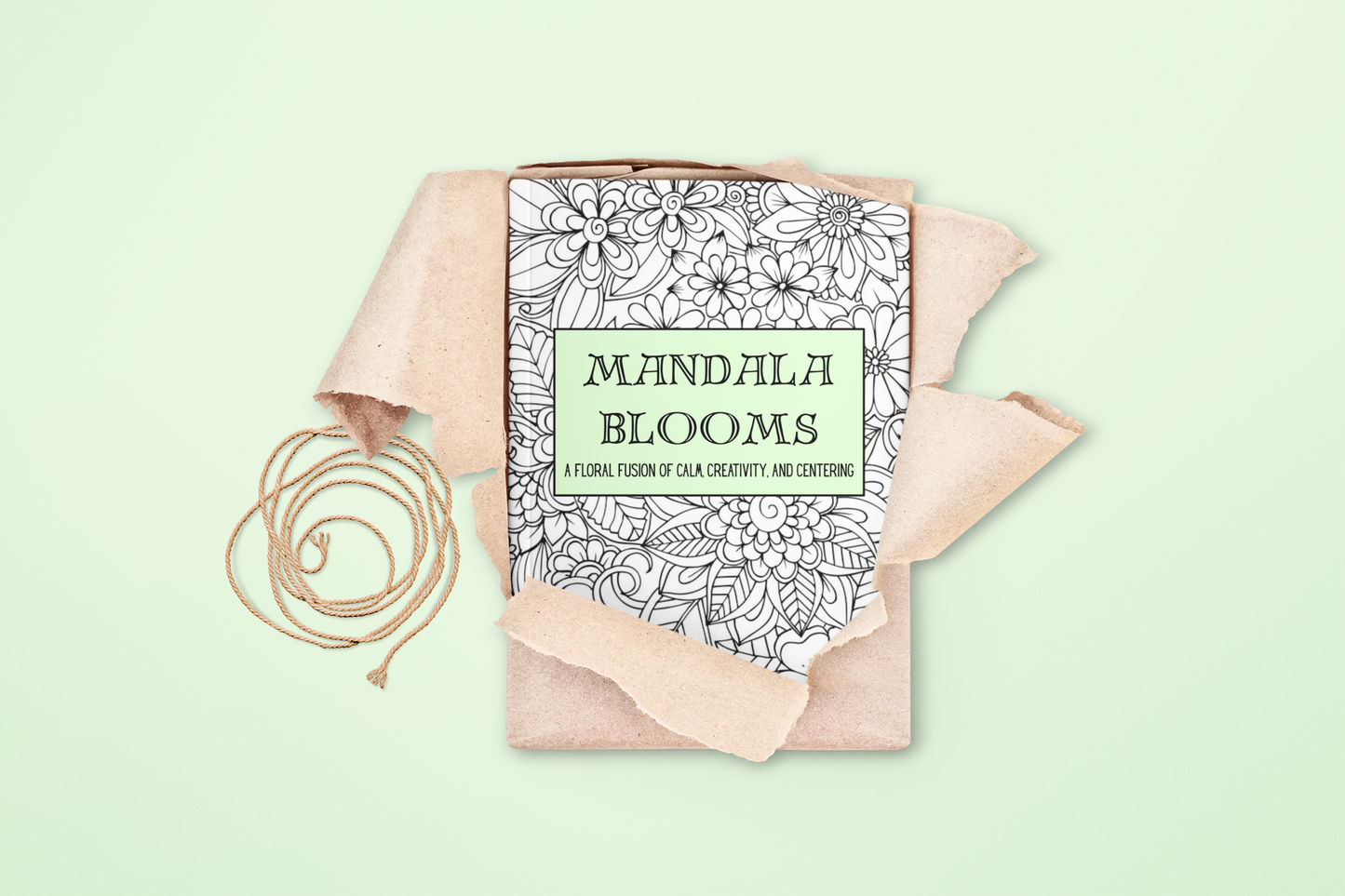 Mandala Blooms - A Floral Fusion of Calm, Creativity, and Centering - Coloring Book - Paperback