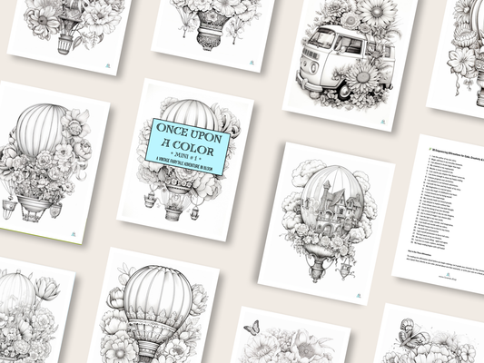 Once Upon a Color - Mini 1 - A Vintage Fairytale Adventure in Bloom - Digital Download