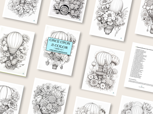 Once Upon a Color - Mini 5 - A Vintage Fairytale Adventure in Bloom - Digital Download