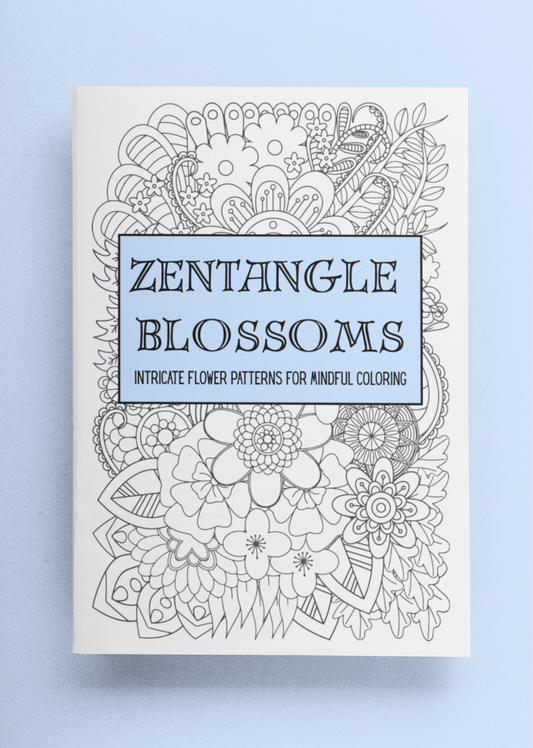 Zentangle Blossoms - Intricate Flower Patterns for Mindful Coloring - Paperback