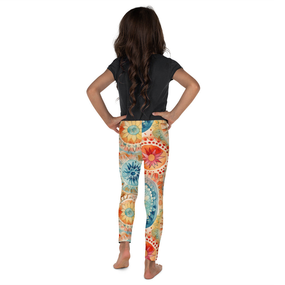 Watercolor Mandala 1 - Kid's Leggings
