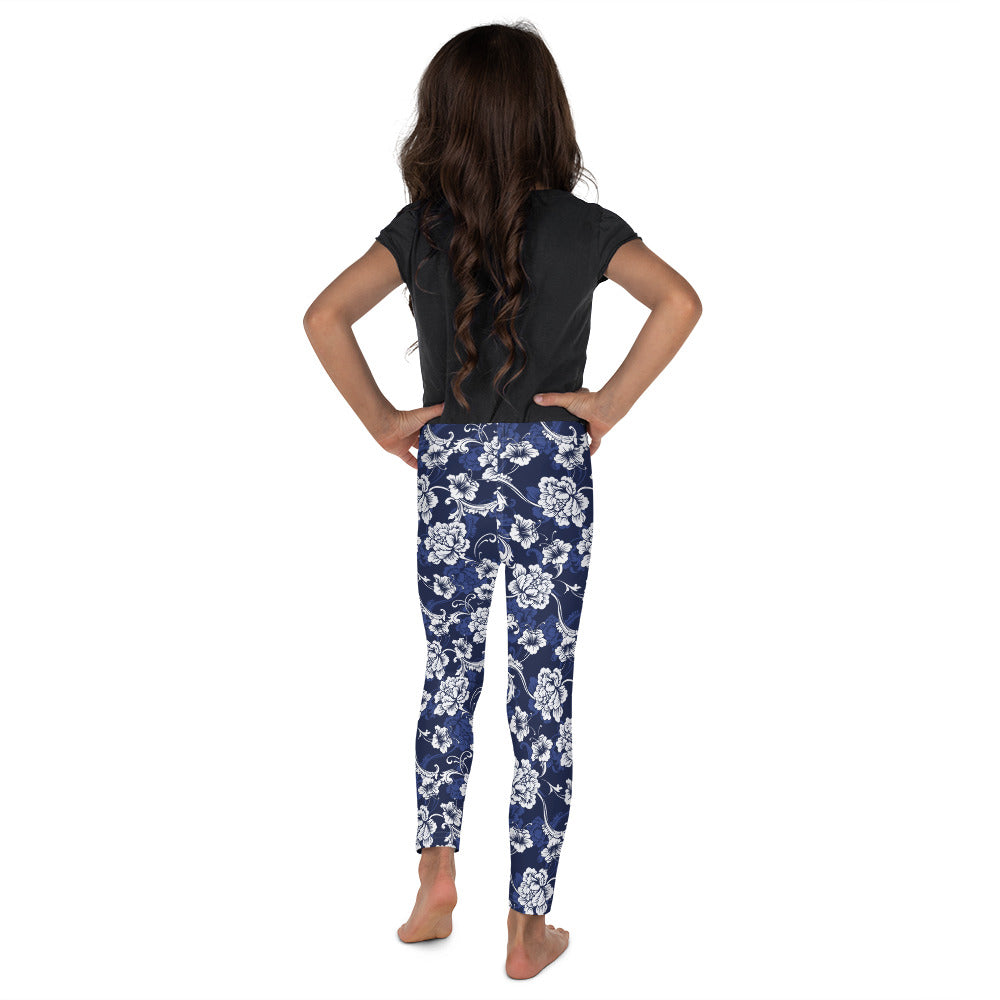 Blue and White Baroque - Kid's Leggings