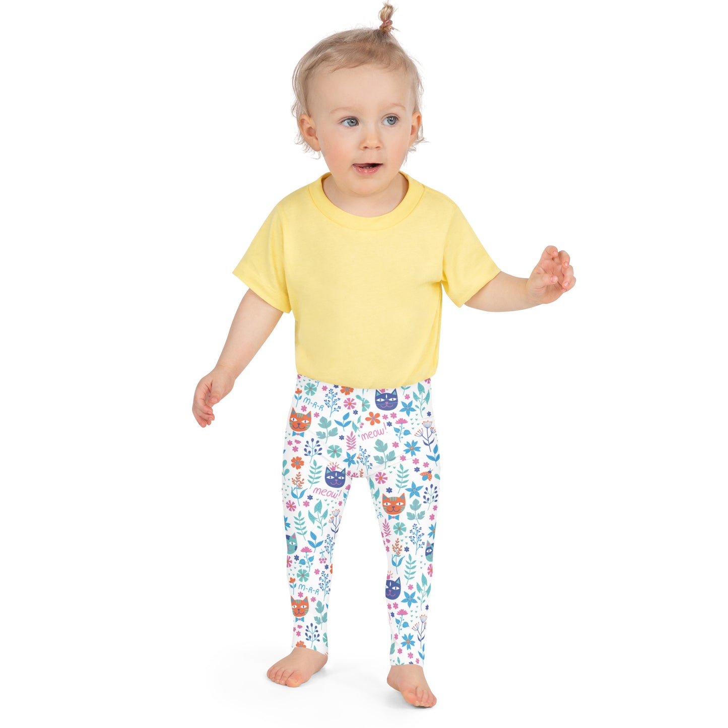Cats and Flowers - Kid's Leggings