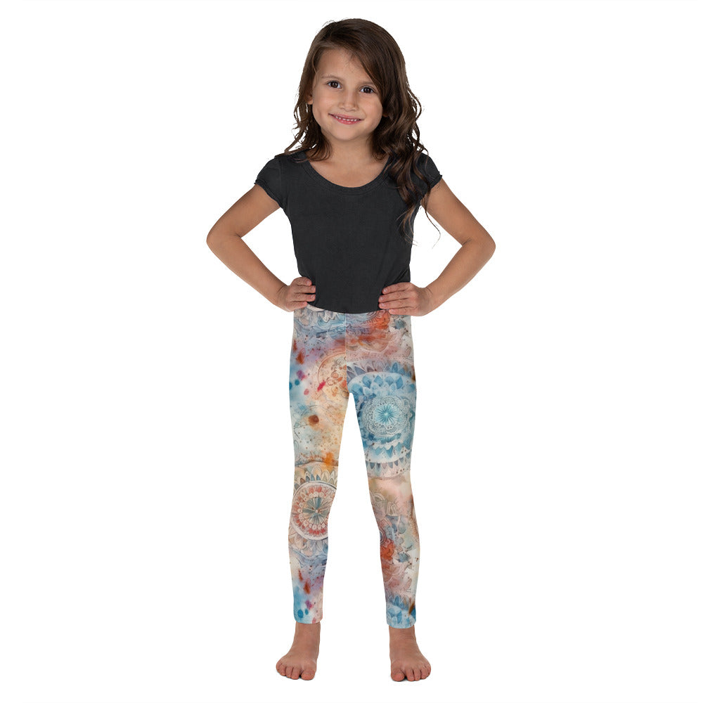 Watercolor Mandala 4 - Kid's Leggings