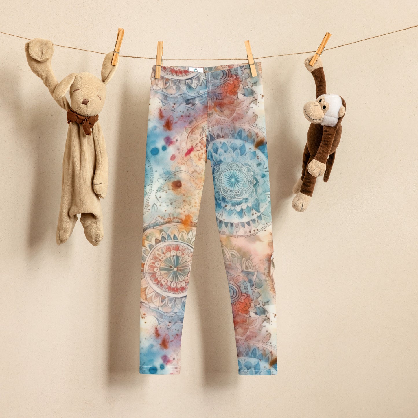 Watercolor Mandala 4 - Kid's Leggings