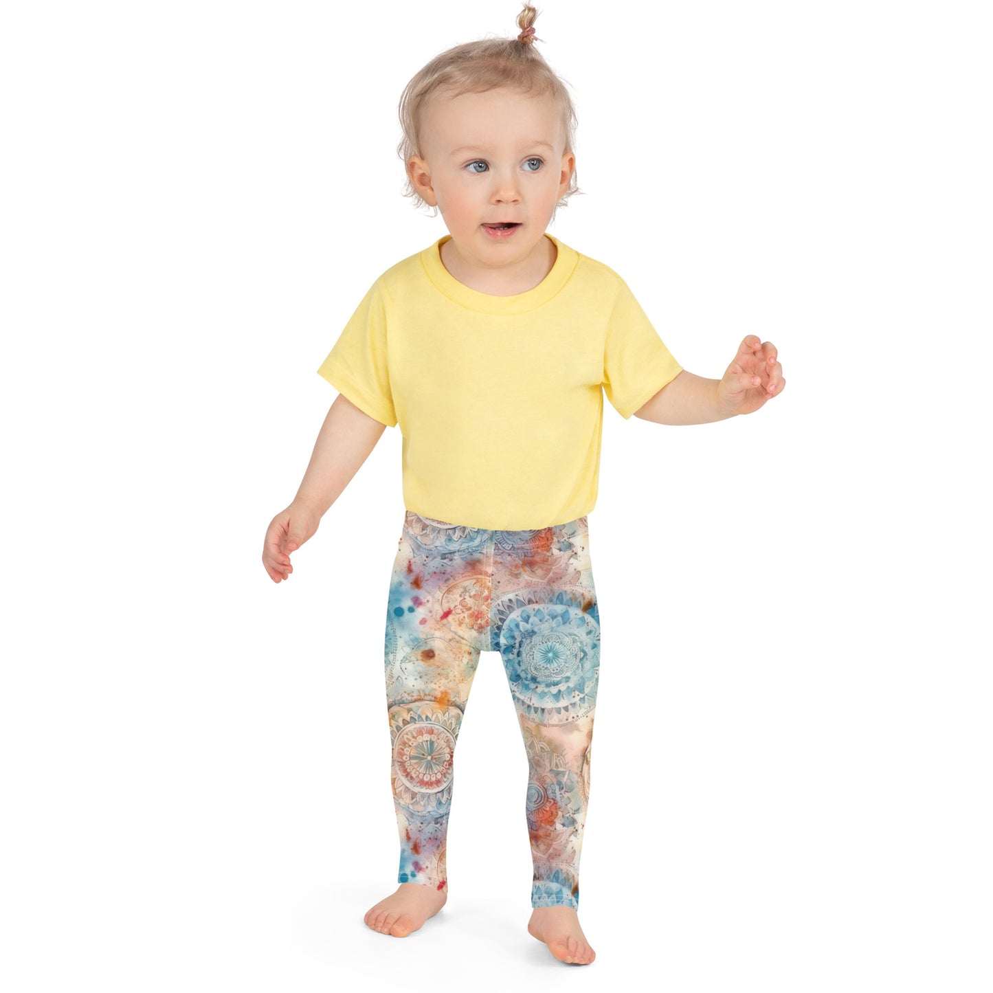 Watercolor Mandala 4 - Kid's Leggings